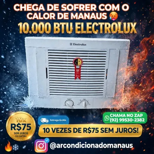 AR CONDICIONADO De Janela Electrolux 10.000 BTU 110V/127V - Seminovo