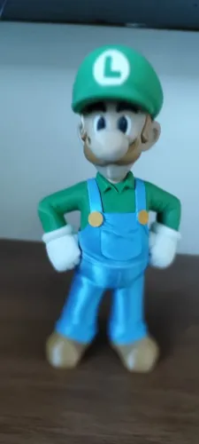 Boneco Luigi - Mario Bross 23cm