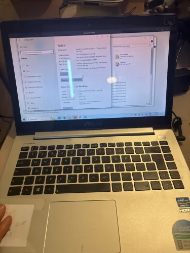 Notebook Asus Core I3 4GB, 128 gb ssd Windows 10