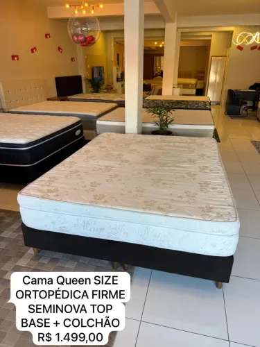 Colchão box Queen Size FIRME SEMINOVO TOP - ENTREGAMOS