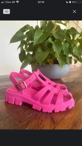 Sandalia aranha rosa 37
