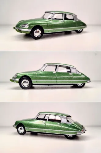 Miniatura Norev Citroën DS 23 Pallas 1972 Green metallic 1:58 (8cm) não Hotwheels 