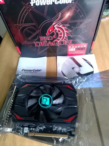Placa de Vídeo RX550 NOVA - AMD RADEON PowerColor 4Gb GDDR5 128Bits - p/PCGamer