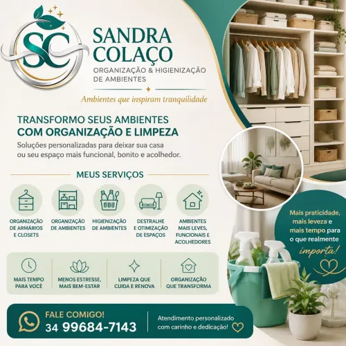 Organização & Higienização de Ambientes.