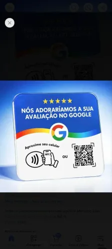 PLACA DE AVALIAÇÃO PARA SUA LOJA