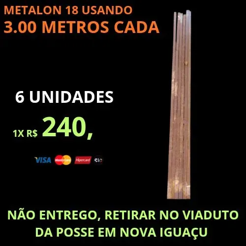 Metalon não galvanizado usado