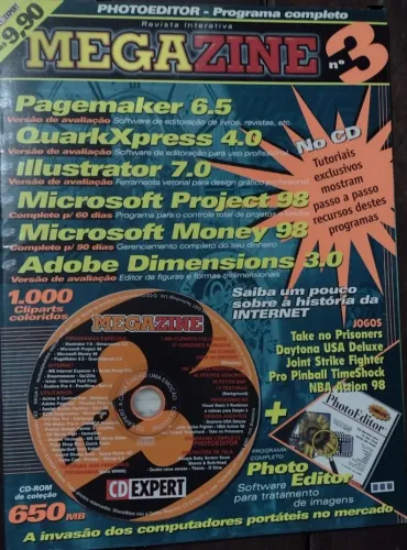 Cd Photo Editor Software para tratamento imagens - Revista CD Expert Megazine Nº 3 - 2000