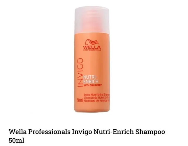 SHAMPOO WELLA INVIGO MINI 50 ML R$45