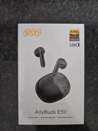 Fone De Ouvido QCY AilyBuds E50 ANC Ativo Hi-Res Audio Caixa Lacrada
