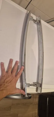 Puxador de porta cromado