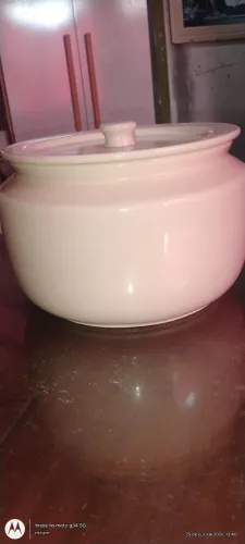 Vendo sopeira antiga de cerâmica númerada