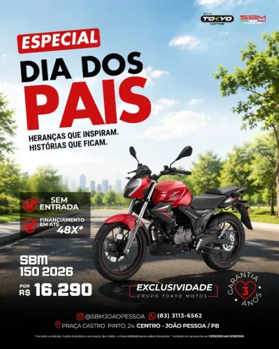 SBM 150 2027 ABS - Financie 100% Sem Entrada Em Até 48x