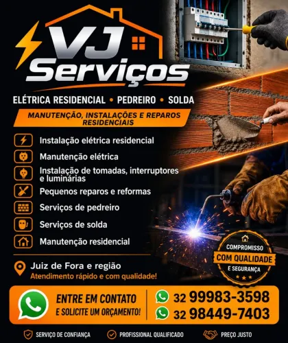 Elétrica, Pedreiro e Solda