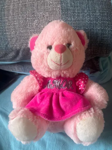 Ursinho de pelúcia rosa!