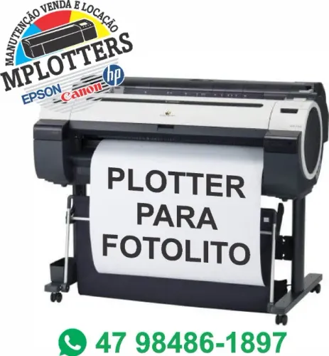 Plotter p/ Fotolito Risco Modelagem Engenheira