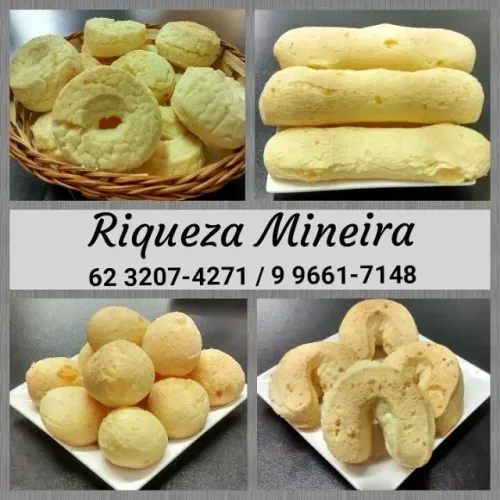 Pão de queijo e biscoitos congelados