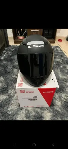CAPACETE LS2 MONOCOLOR FF353 PRETO FOSCO 