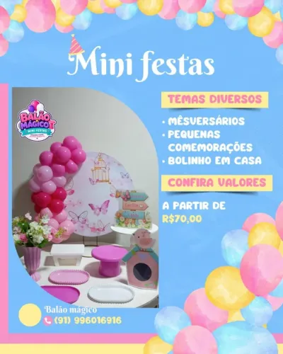 Balão mágico mini festa