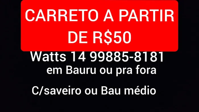 CARRETO COM SAVEIRO EM BAURU E PRA FORA 