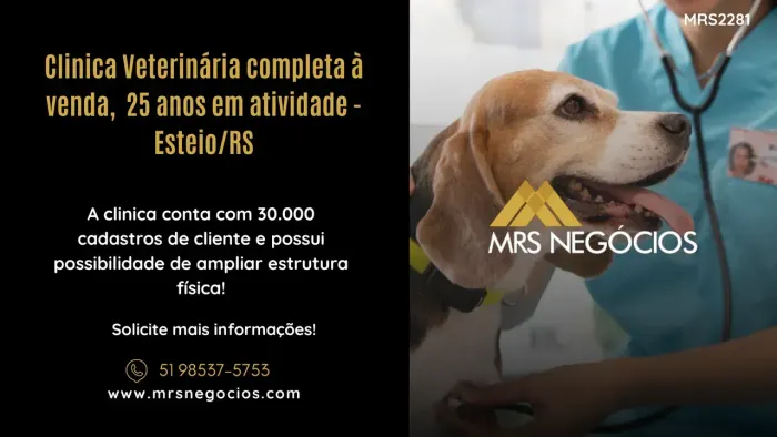Clinica Veterinária completa à venda, 25 anos em atividade - Esteio/RS