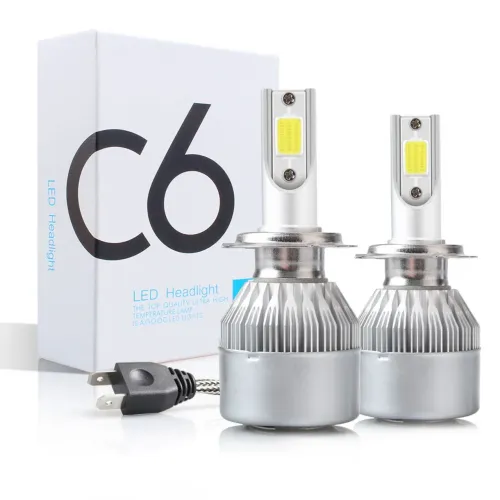 Par de Lâmpadas H7 Led C6 H7 luz branca