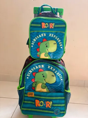 Bolsa Infantil Carrinho Dinossauro