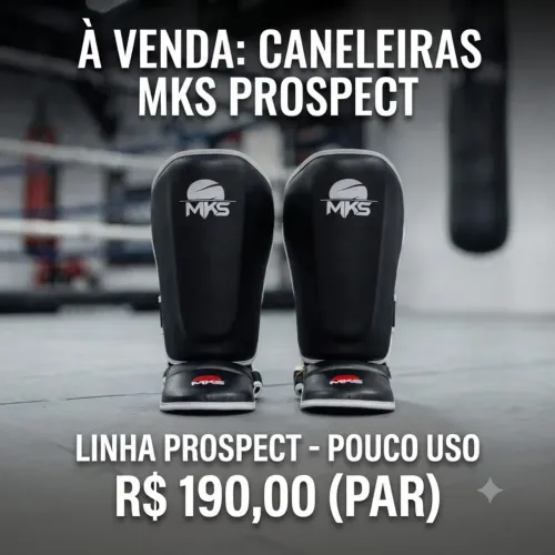 Caneleira de Muay Thai / Kickboxing MKS Prospect - Seminova
