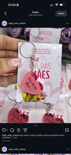Lembracinha para dia das mães personalizado em resina 