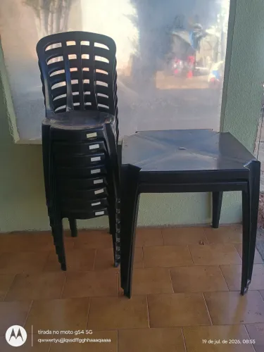 Jogo de mesa plástico