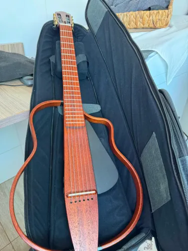 Violão Flat Natasha NBSG Nylon Smart Mahogany Eletrico