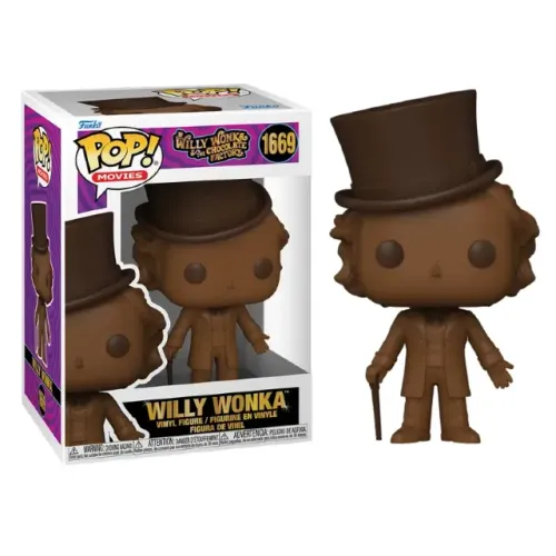 funko pop willy wonka 1669 - original com cheiro de chocolate