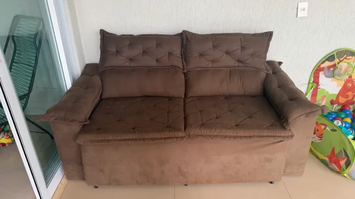 Sofá 2 lugares reclinável 