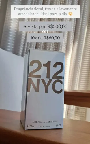 Perfume 212 Fem - Carolina Herrera - EDT - 60ml