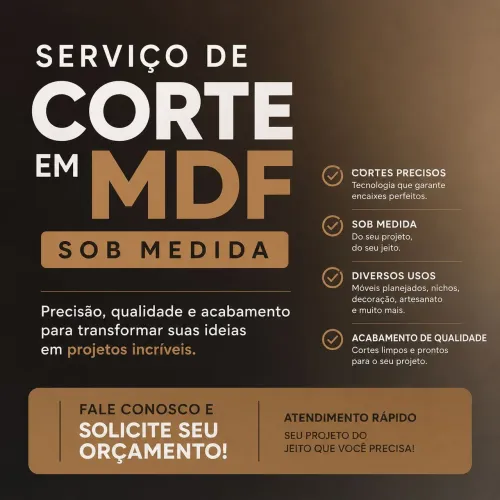 Corte em MDF