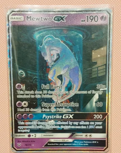 Carta pokemon Mewtwo GX