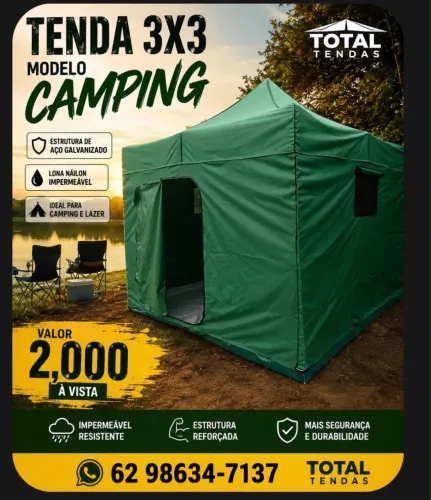 Tenda camping 3x3