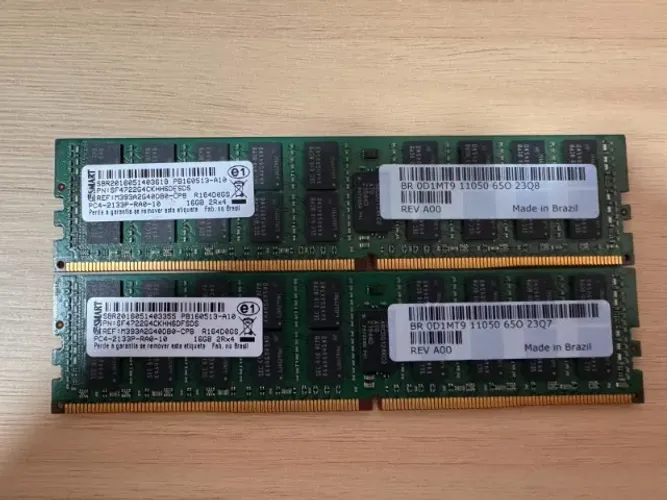 Memória RAM 16GB DDR4 2133MHz ECC RDIMM Samsung - Servidor