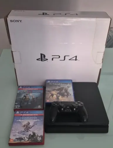 PS4 SLIM 1T +3 JOGOS BARATO