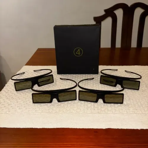Kit com 4 Óculos 3D Samsung Originais SSG-4100GB + Caixa
