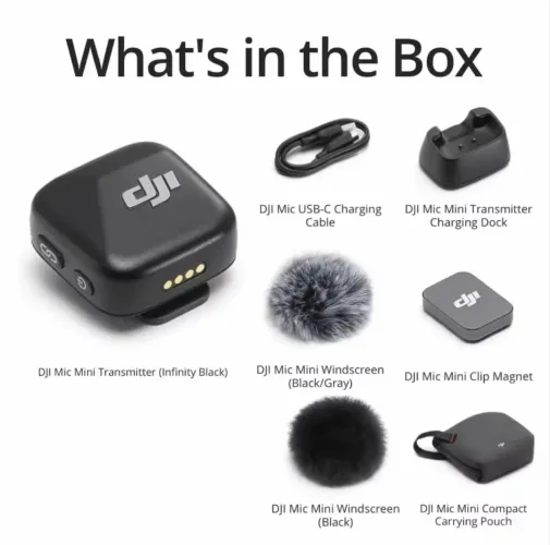 Microfone DJI Mic MINI - zero, lacrado.