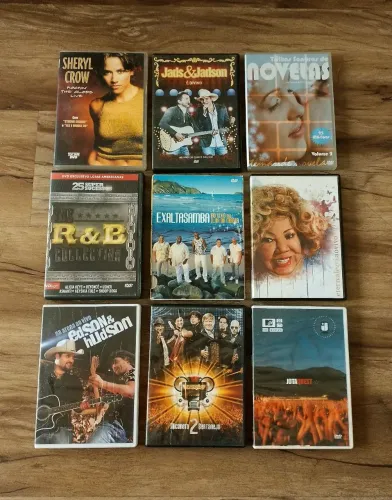 Lote de dvds musicais