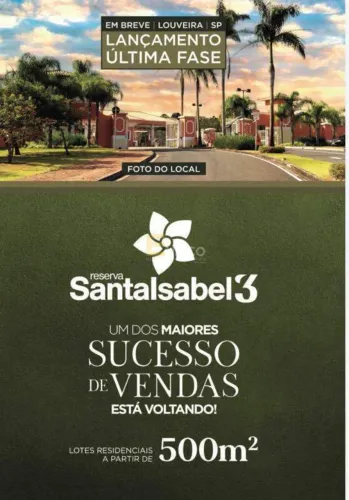 Terreno em Condomínio à venda no Condomínio Santa Isabel - Fase III em Louveira/SP
