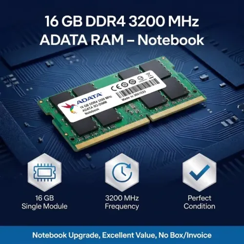 Memória RAM 16 GB DDR4 3200 MHz ADATA - Notebook - perfeito estado