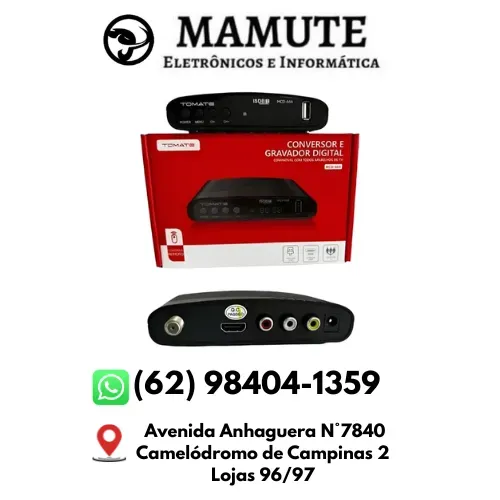 Conversor Digital De Tv E Gravador Full Hd + Cabo Hdmi + Rca 