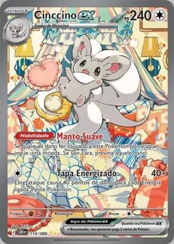 Cinccino ex (119/086) ( Foil - Caos Ascendentes NM )
