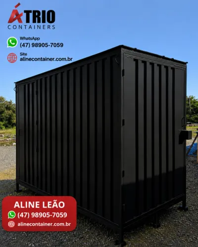 Novo Container Almoxarifado Itajaí SC - Piso Naval Chave Tetra Rápido