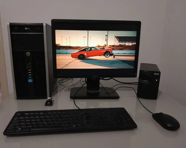 PC Completo Intel Core i5 3470 WIFI HP Monitor Teclado e mouse Dell