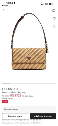 Bolsa Guess ráfia 