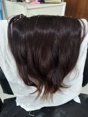 3 telas 50 cm cor mel cabelo humano 350,00
