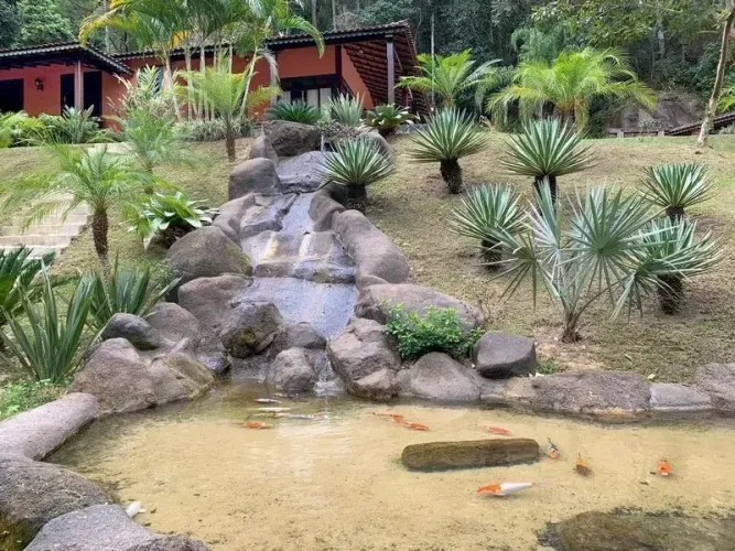 Barrozo Imóveis - Sítio deslumbrante com rio encachoeirado no quintal - Porteira Fechada.
